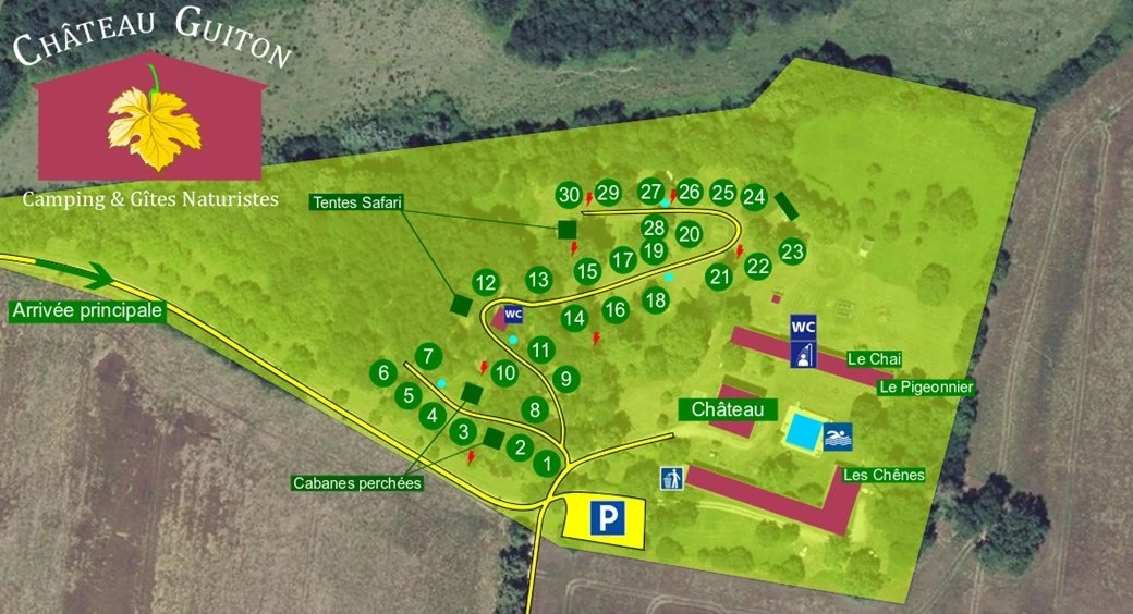 plan du camping